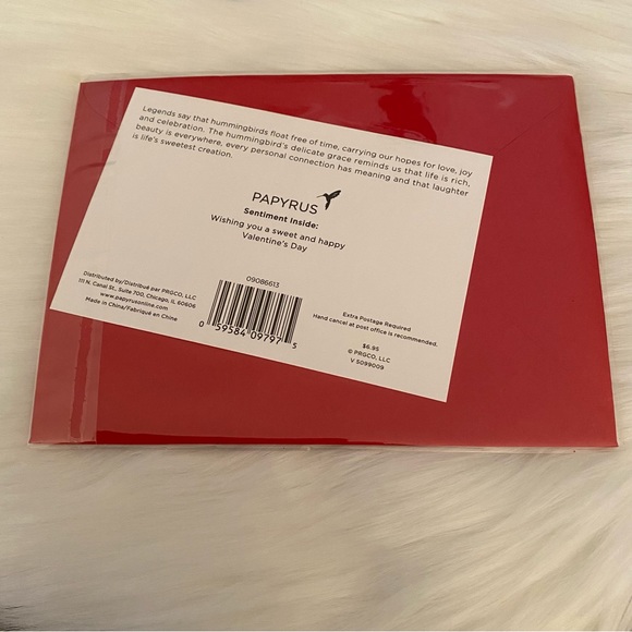 3/$15 NWT Happy Valentine’s Day Papyrus Card. “Wishing you a sweet and happy...” - Picture 3 of 4